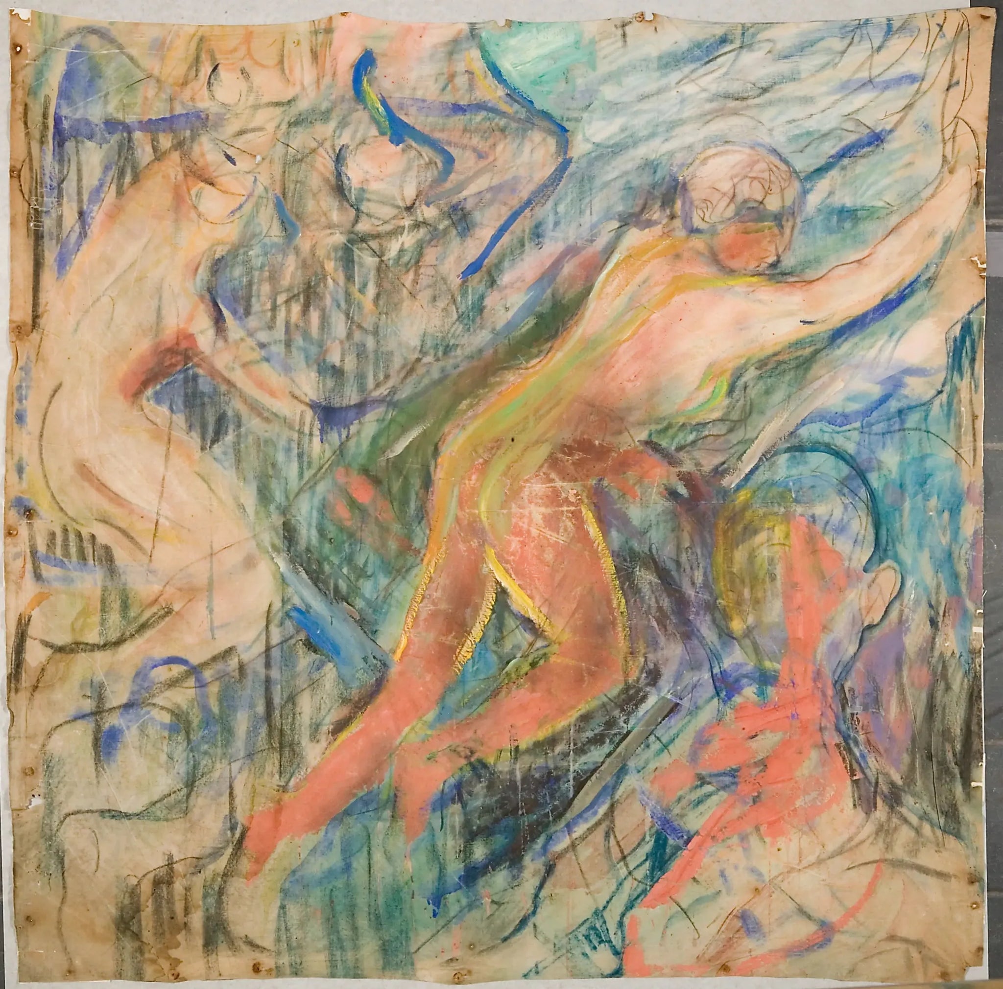 La Montagne humaine : partie supérieure gauche - Edvard Munch image 1 reproduction réalisée par Alpha Reproduction