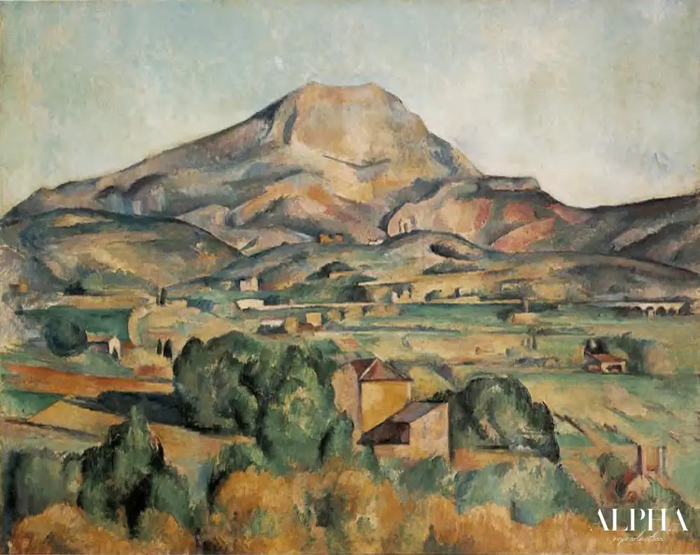 La Montagne Sainte-Victoire vue de Bellevue - Paul Cézanne - Reproductions de tableaux et peintures haut de gamme