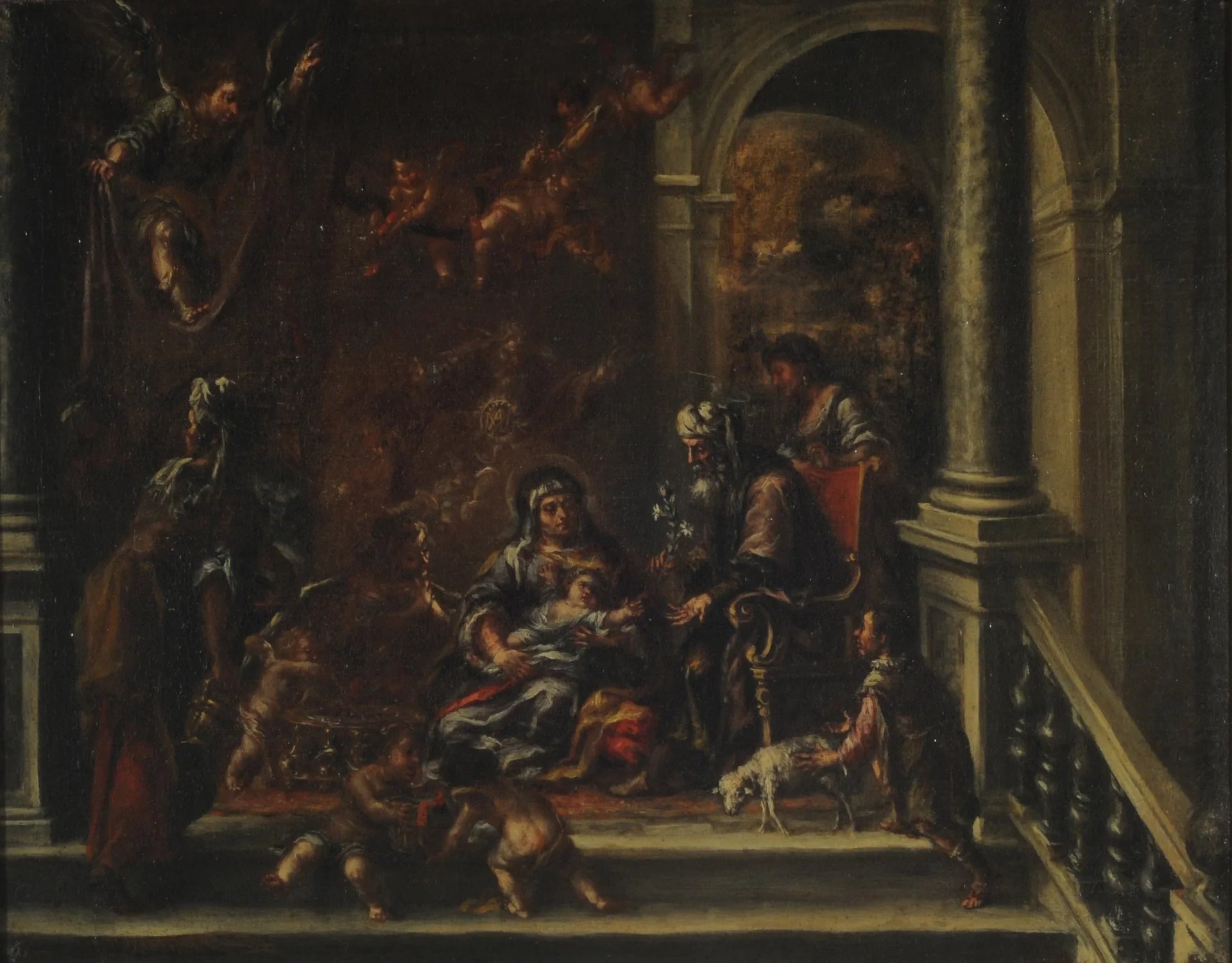 La naissance de la Vierge - Juan de Valdés Leal image 1 reproduction de peinture à l’huile