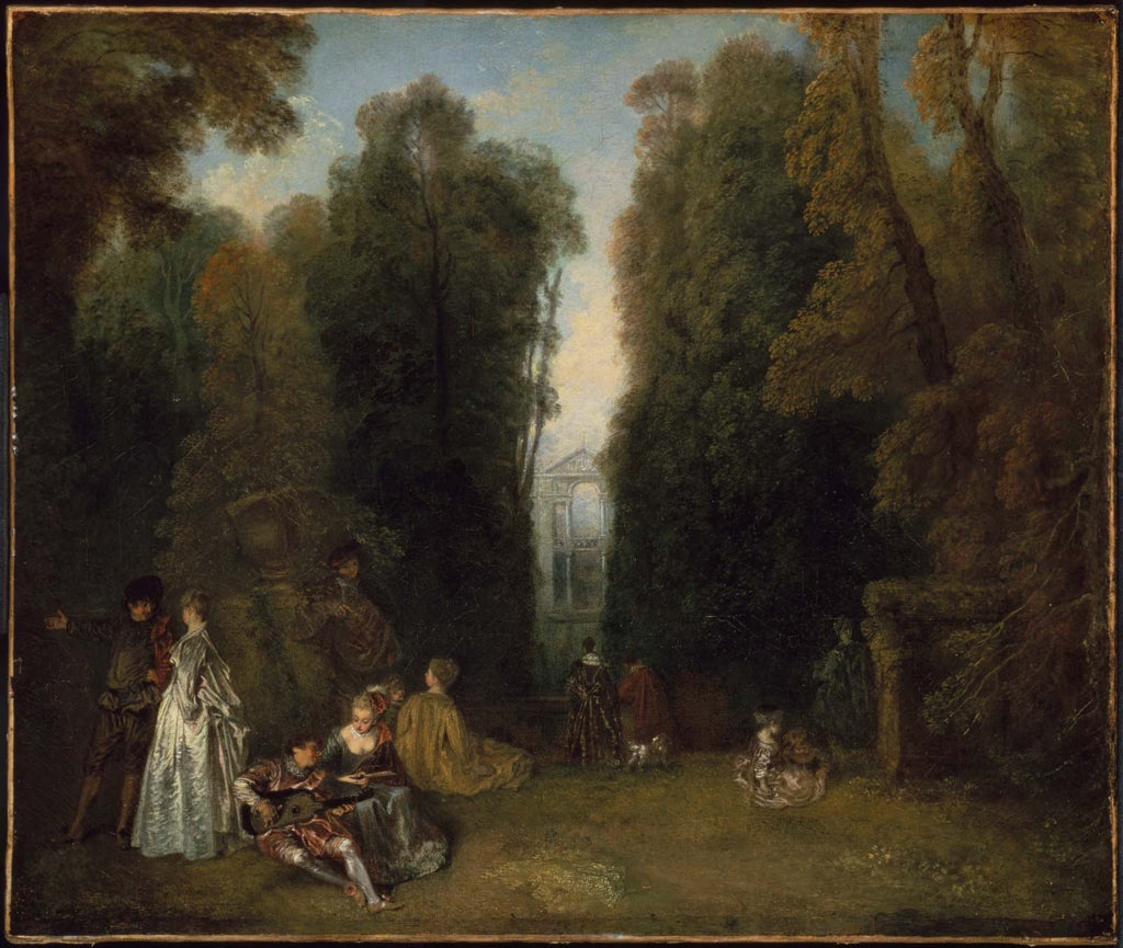 La Perspective - Antoine Watteau - Alpha Reproduction