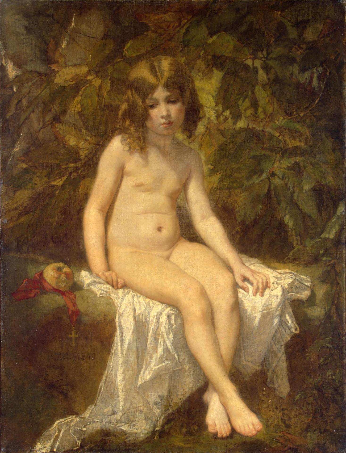 La petite baigneuse - Thomas Couture image 1 reproduction réalisée par Alpha Reproduction