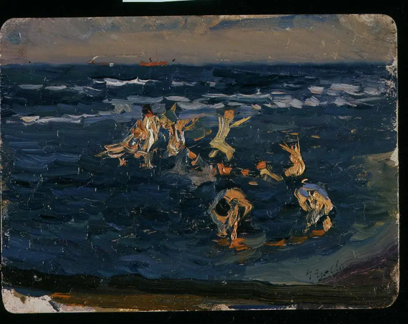 החוף, ולנסיה (ילדים בגלים) - חואקין סורולה