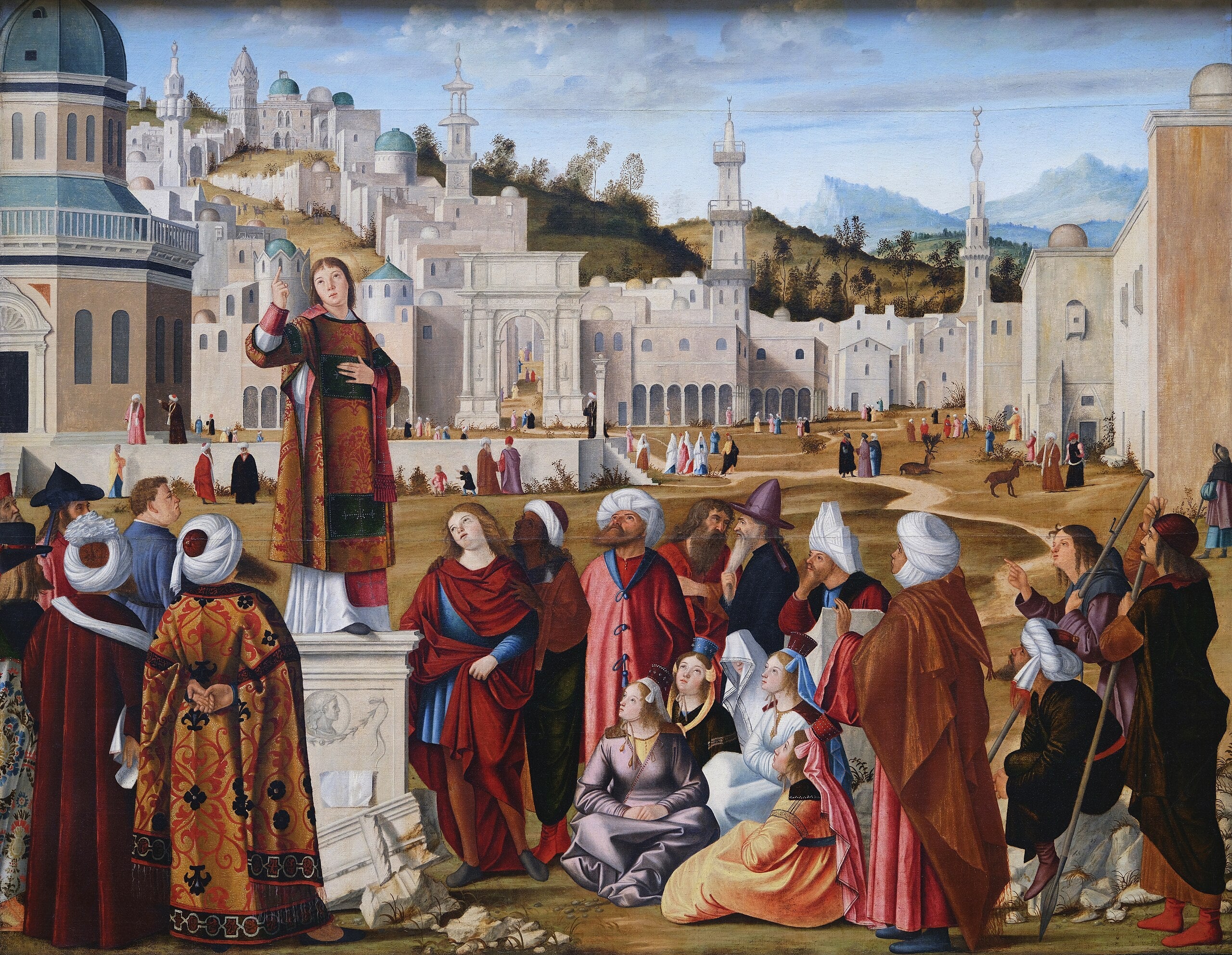 La Prédication de Saint Étienne - Vittore Carpaccio - Alpha Reproduction
