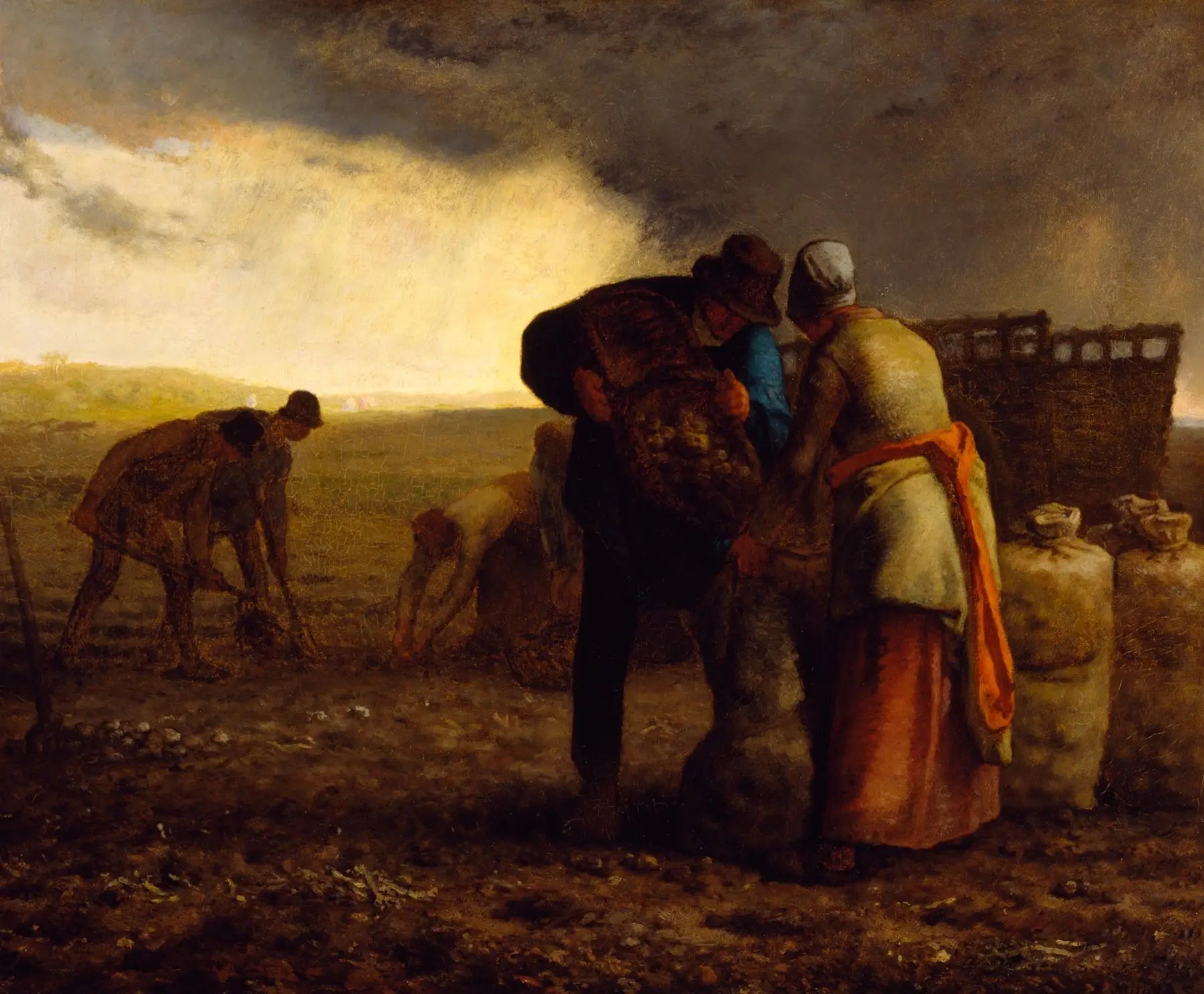 La Récolte des pommes de terre - Jean-François Millet - Alpha Reproduction
