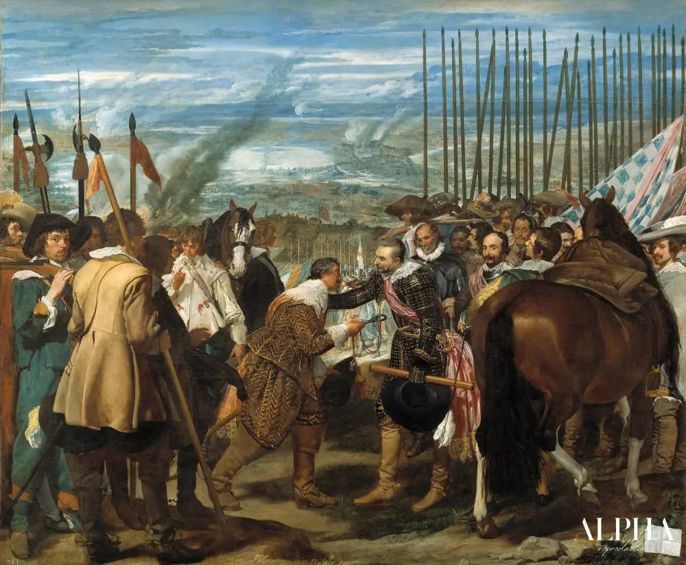 La reddition de Breda - Diego Velázquez - Reproductions de tableaux et peintures haut de gamme