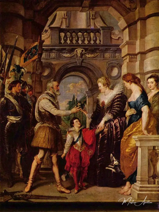 La Remise de la régence à la reine - Peter Paul Rubens - Reproductions de tableaux et peintures haut de gamme