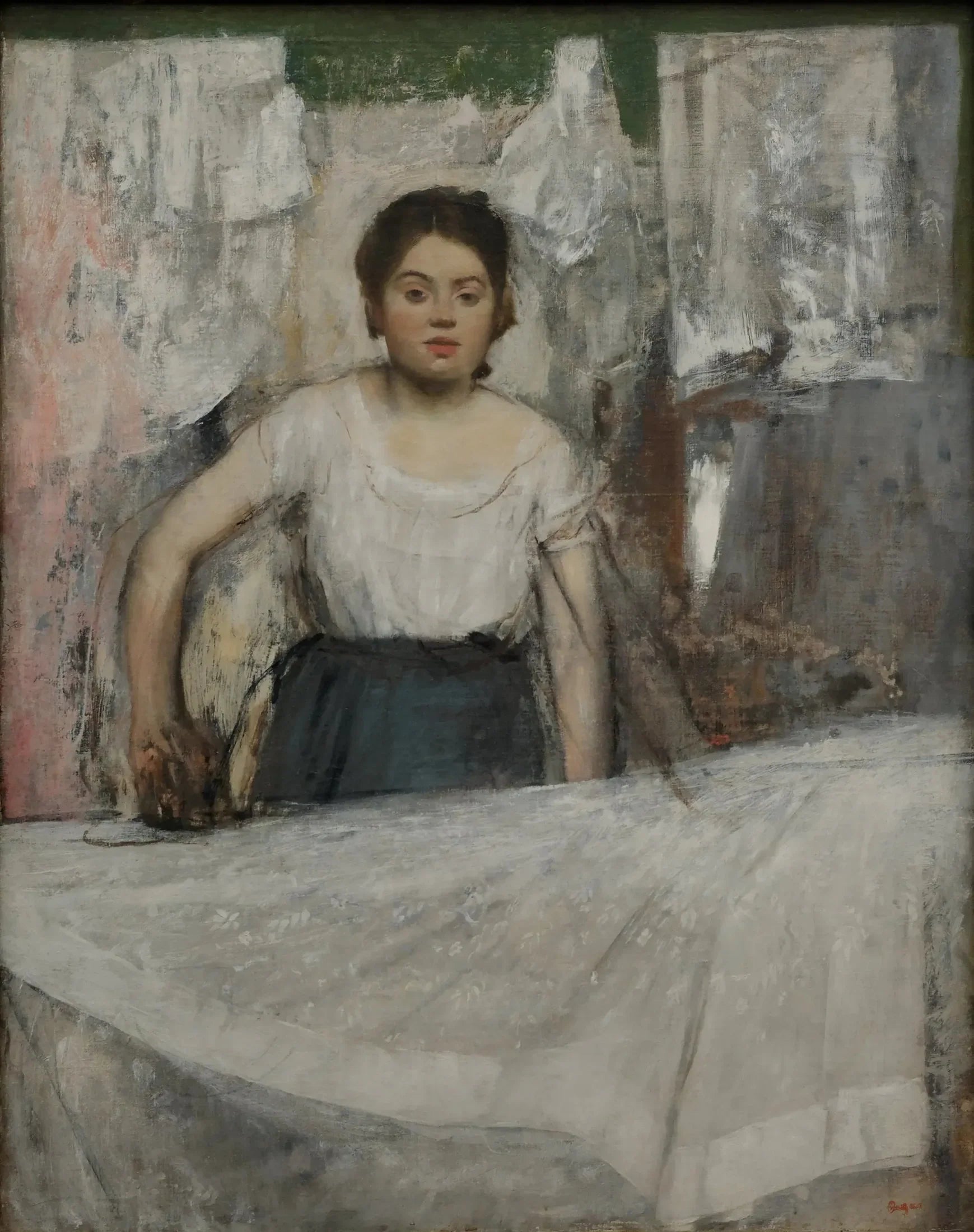 La repasseuse - Edgar Degas image 1 copie de tableau peinte à la main