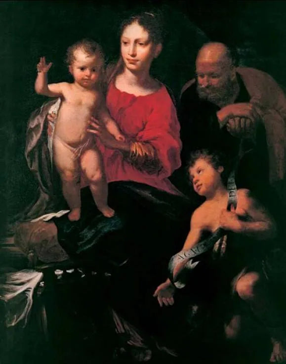 La Sainte Famille avec saint Jean-Baptiste - Bernardo Strozzi