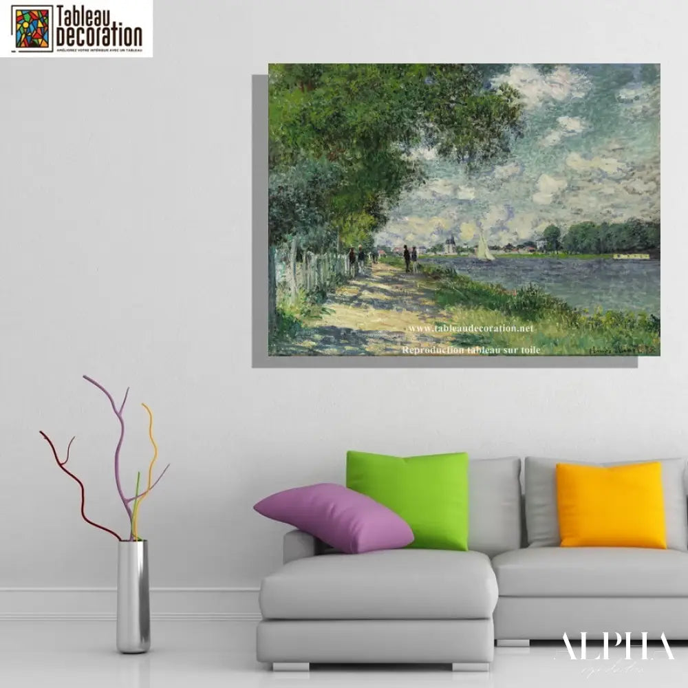 La Seine a Argenteuil - Tableau Monet - Reproductions de tableaux et peintures haut de gamme