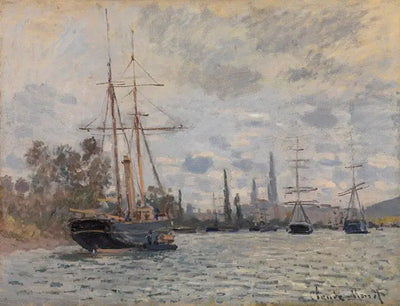 Reproduction du tableau « La Seine à Rouen - Claude Monet » par Alpha Reproduction en peinture à l’huile