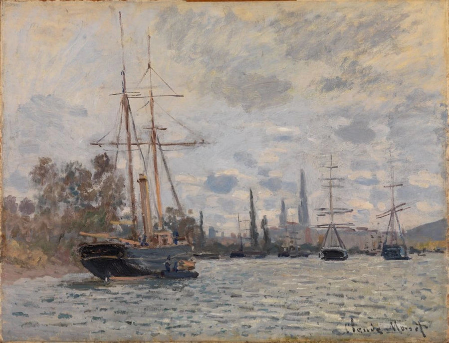 La Seine à Rouen W268 par Claude Monet, 1874, Staatliche Kunsthalle Karlsruhe