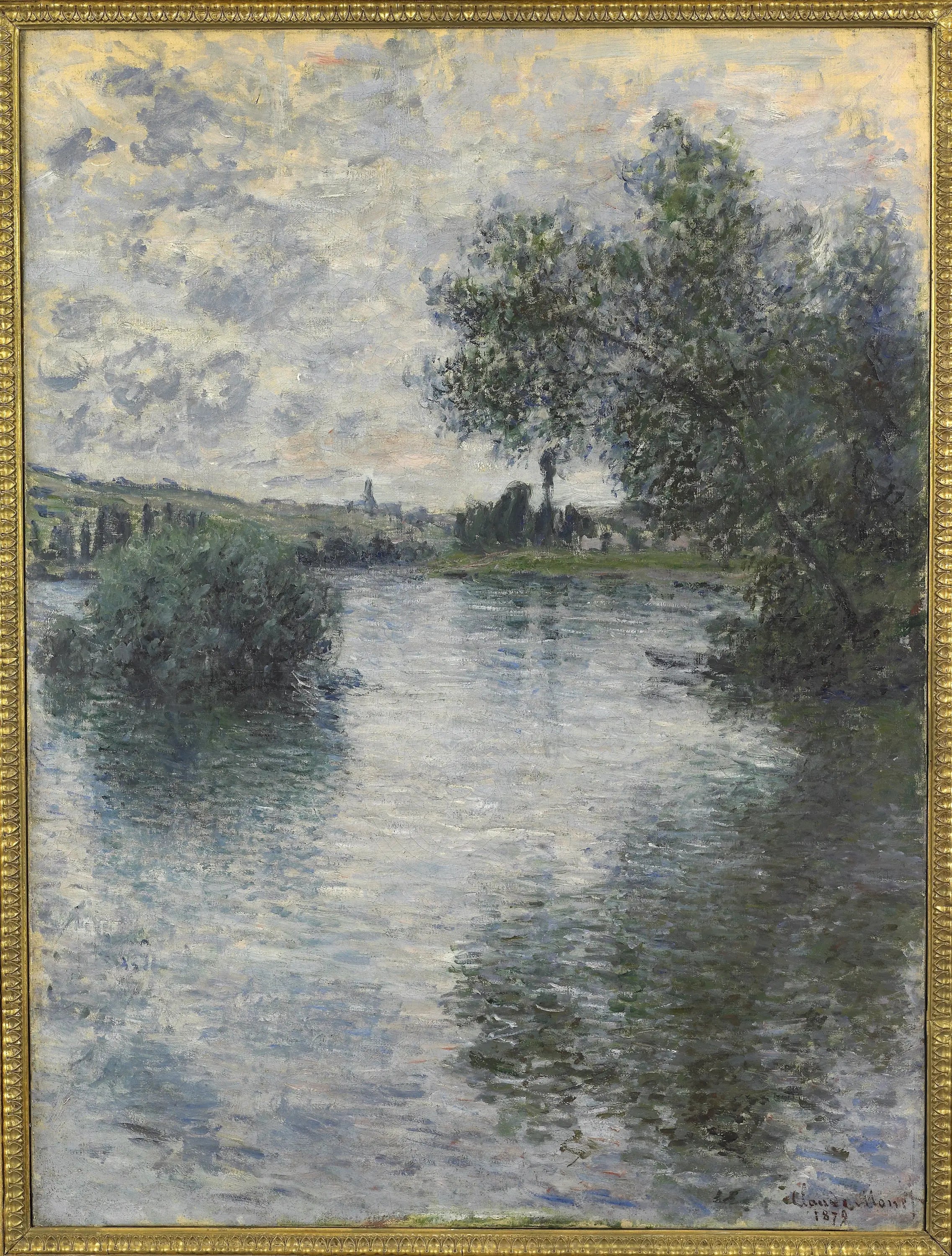 Reproduction du tableau « La Seine à Vétheuil - Claude Monet » par Alpha Reproduction en peinture à l’huile