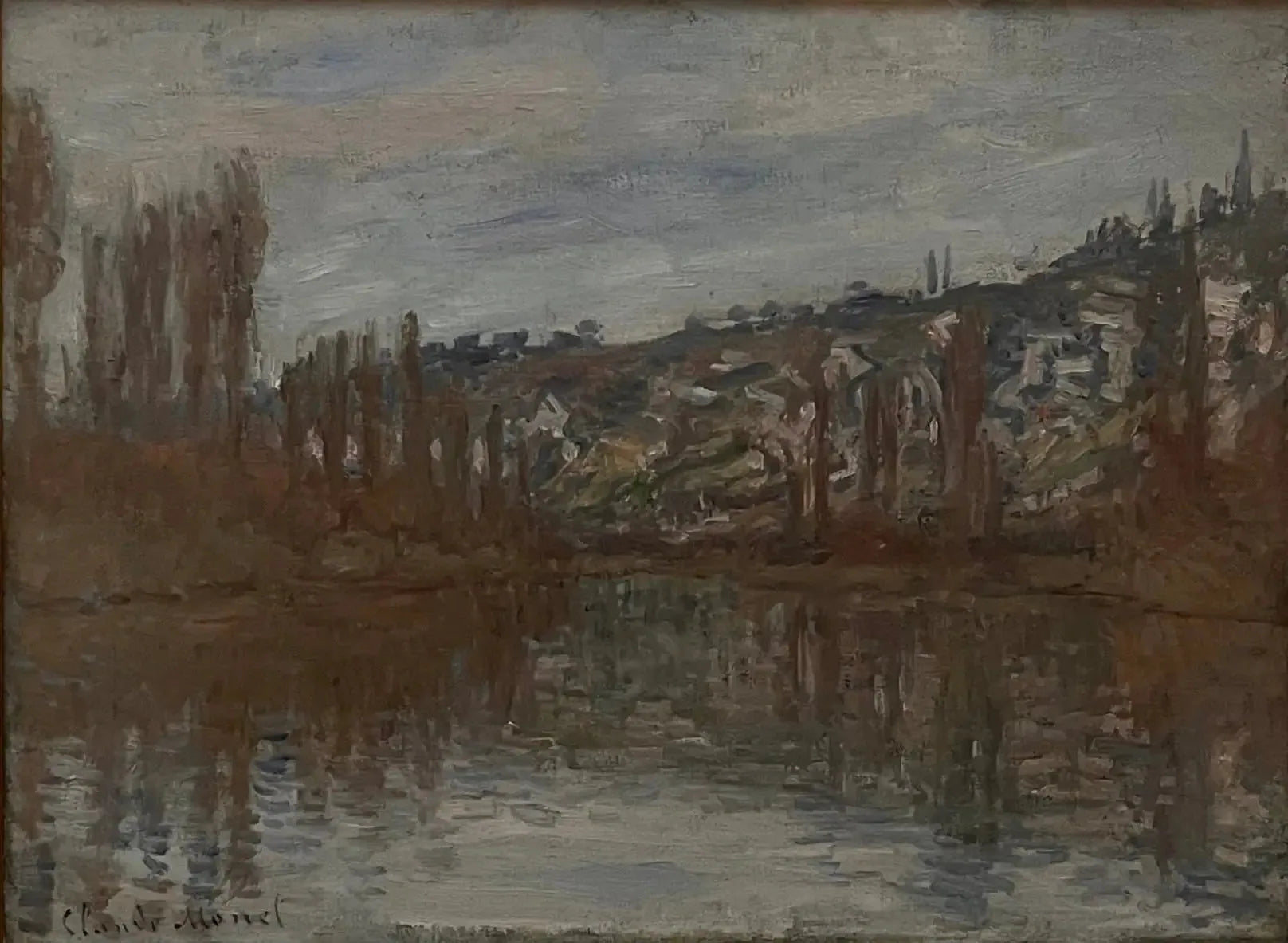 La Seine en aval de Vétheuil - Claude Monet image 1 copie de tableau peinte à la main