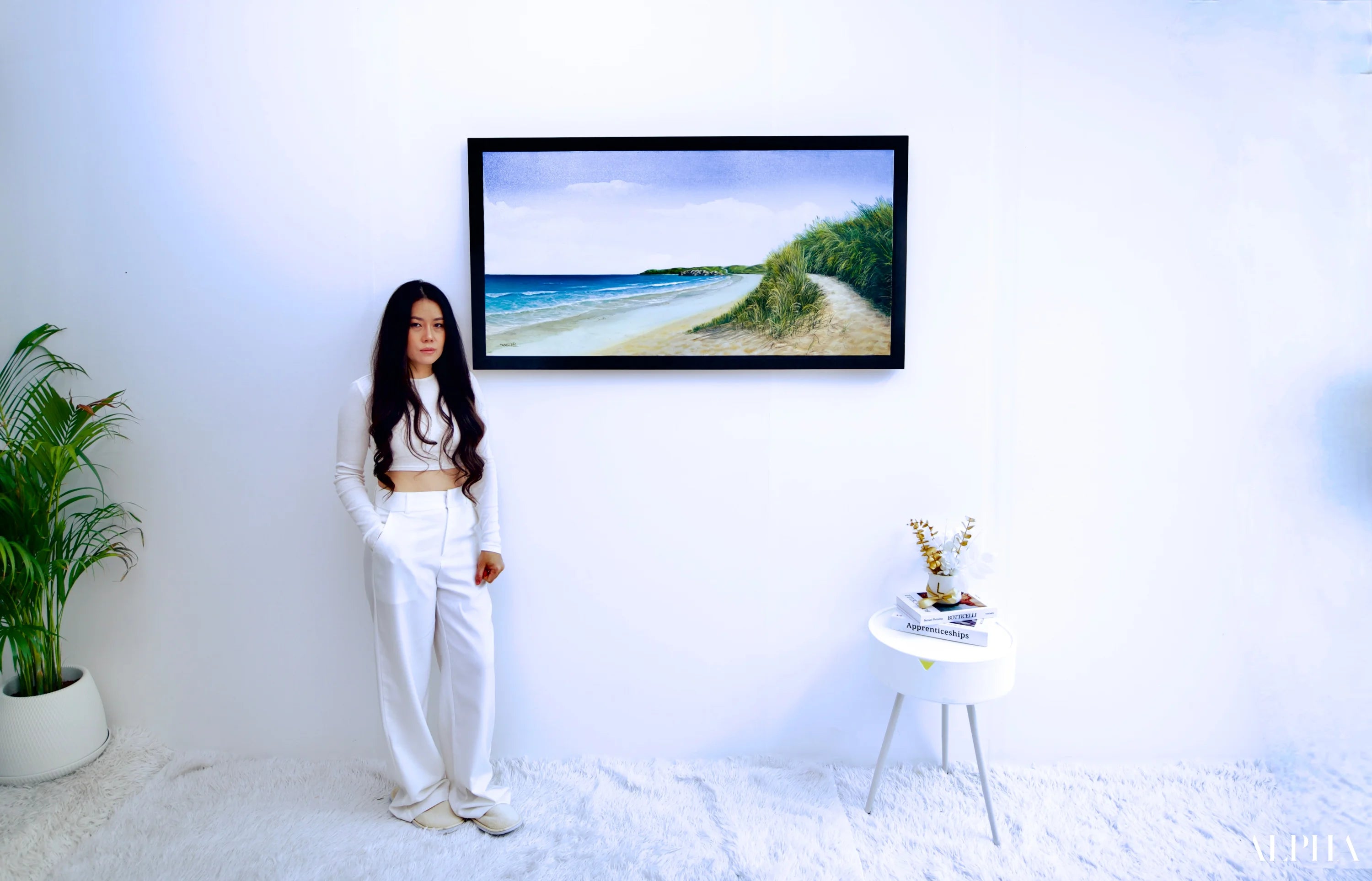 The Calm at the Beach - Varisara | 120 x 60 cm Reproductions de tableaux à la peinture à l’huile