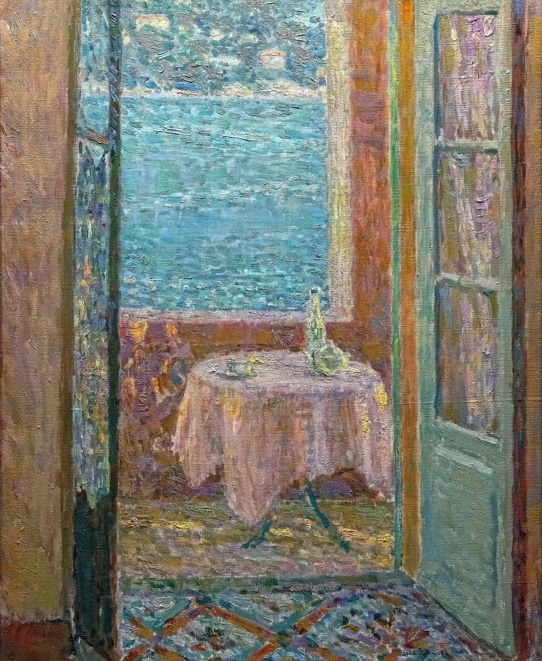 La Table de la mer, Villefranche-sur-Mer - Henri Le Sidaner image 1 reproduction d’œuvre d’art à l’huile