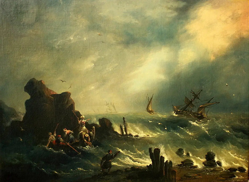 הסערה על חוף הטורקי - איוון איוואזובסקי