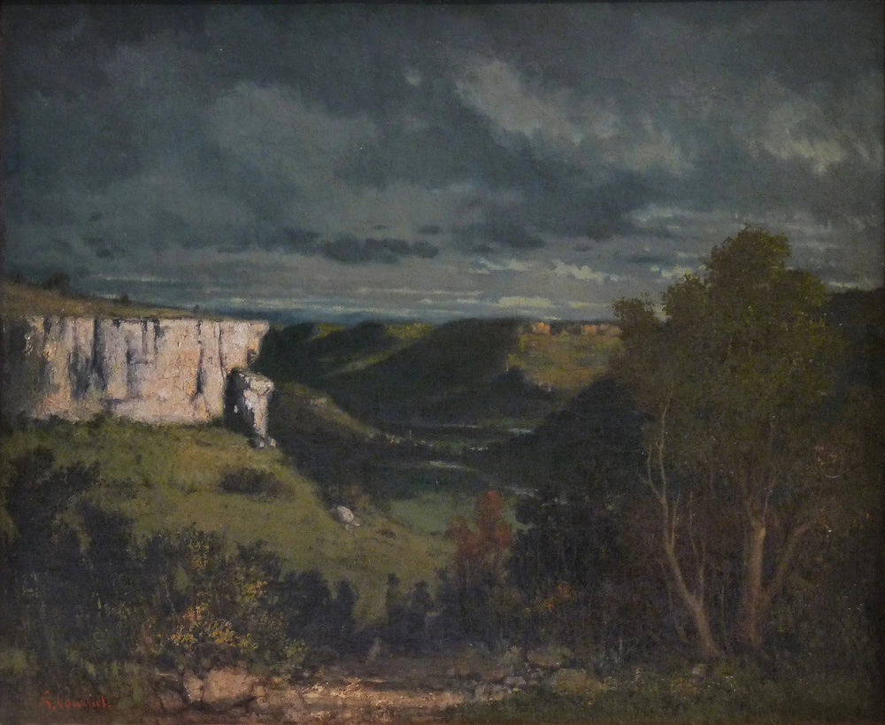 La vallée de la Loue, temps d'orage - Gustave Courbet image 1 tableau peint à l’huile sur toile