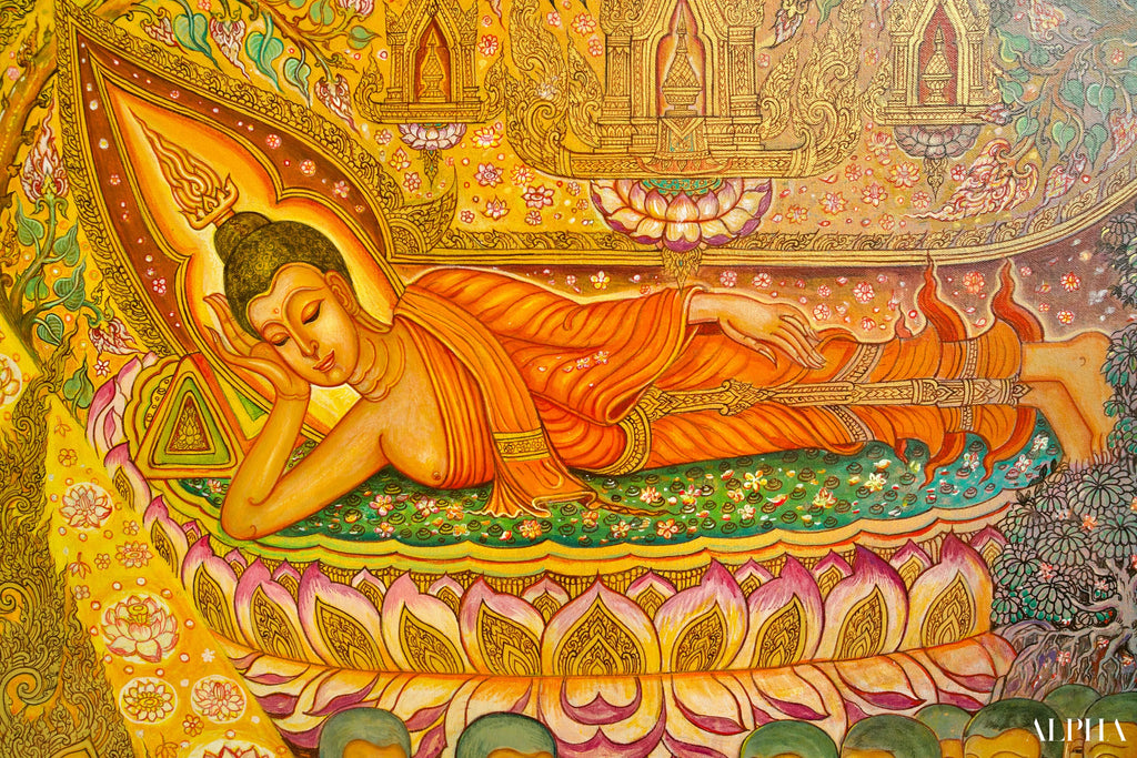 La Vie de Bouddha | 240 x 180 cm Reproductions de tableaux à la peinture à l’huile
