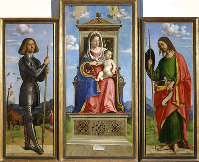 La Vierge à l’Enfant entre saint Georges et saint Jacques - Cima da Conegliano - Alpha Reproduction