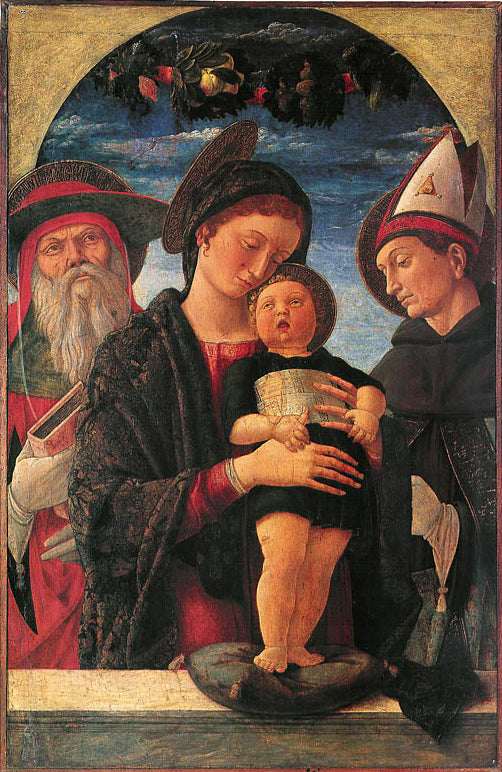 La Vierge à l’Enfant entre saint Jérôme et saint Louis de Toulouse - Andrea Mantegna - Alpha Reproduction