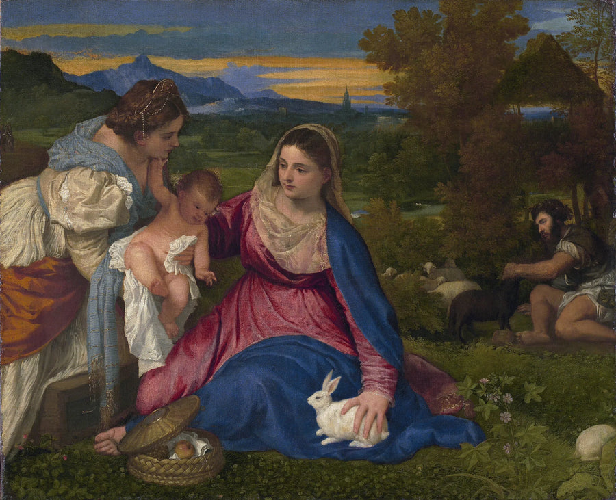 La Vierge au lapin - Titien