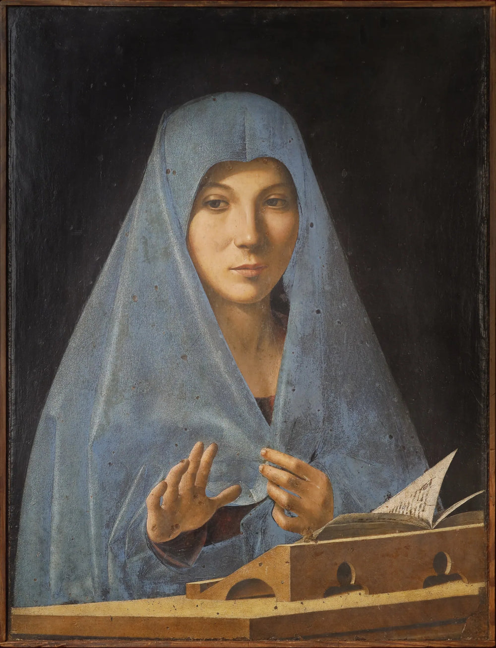 La Vierge de l'Annonciation - Antonello de Messine image 1 copie de tableau peinte à la main