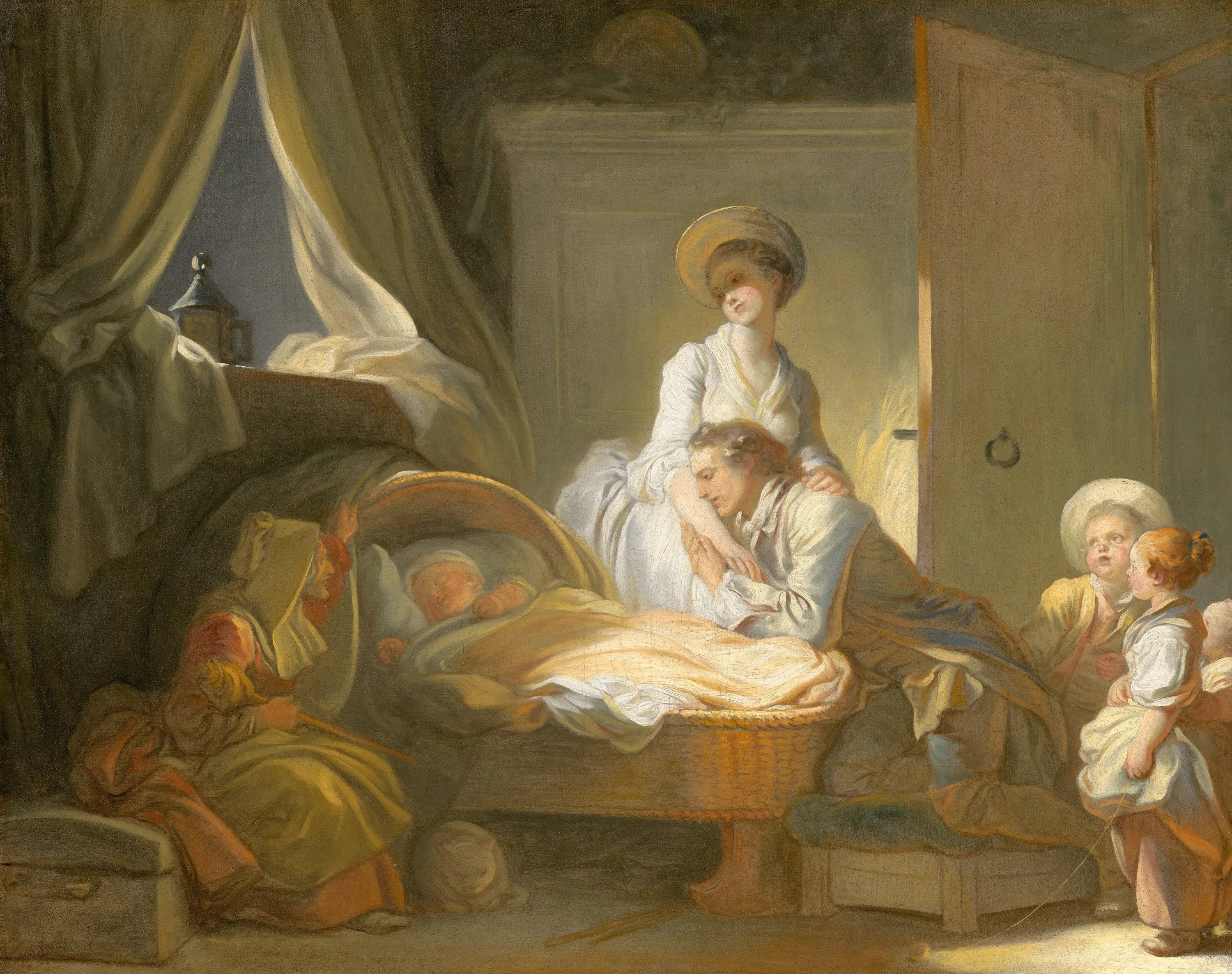 La Visite à la nourrice - Jean-Honoré Fragonard - Alpha Reproduction