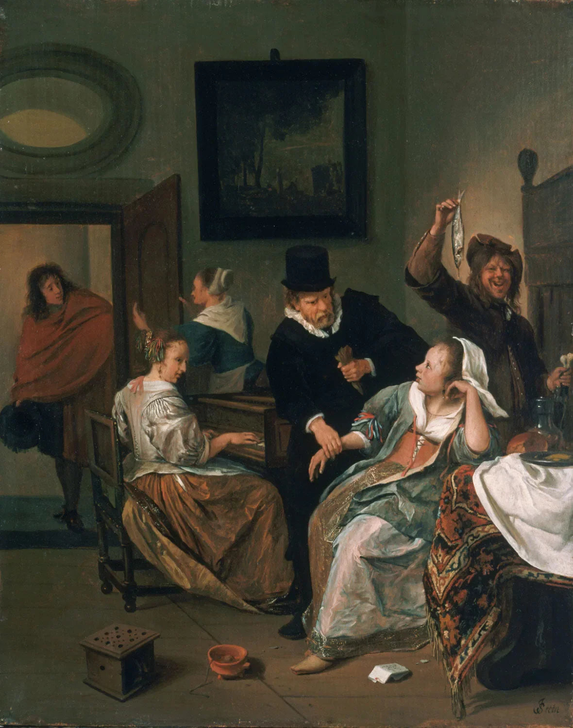 La visite chez le médecin - Jan Steen image 1 copie de tableau peinte à la main