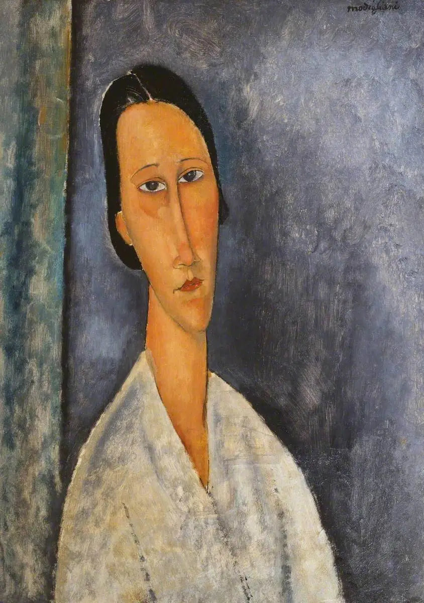 Reproduction du tableau « La Zborowska en buste - Amedeo Modigliani » par Alpha Reproduction en peinture à l’huile