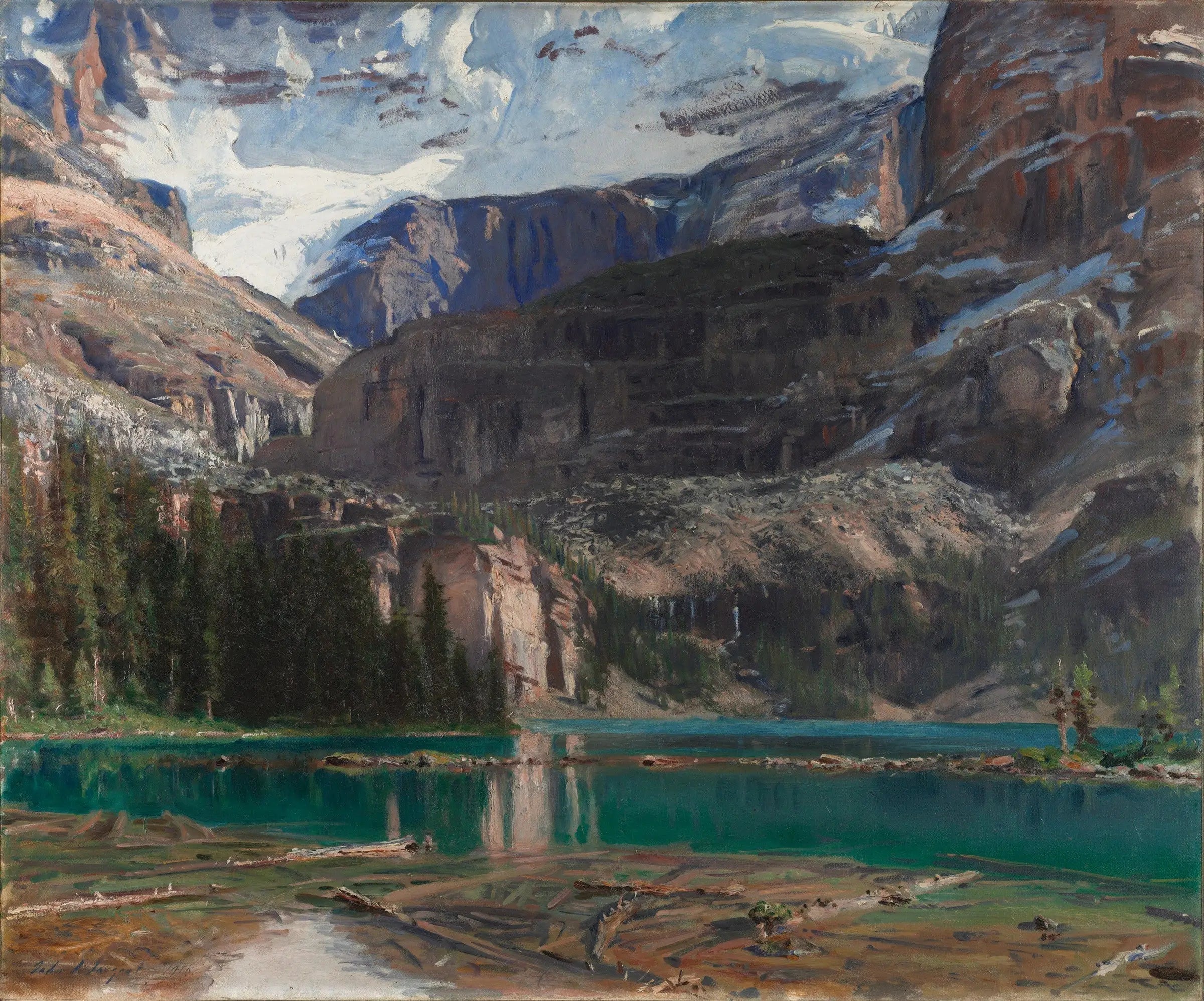 Reproduction du tableau « Lac O'Hara - John Singer Sargent » par Alpha Reproduction en peinture à l’huile