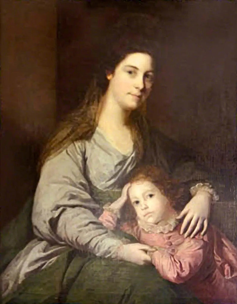 ליידי לפל פיליפס (1723–1780) ובנה, צ'ארלס (?) (1753–1786) - ג'ושוע ריינולדס