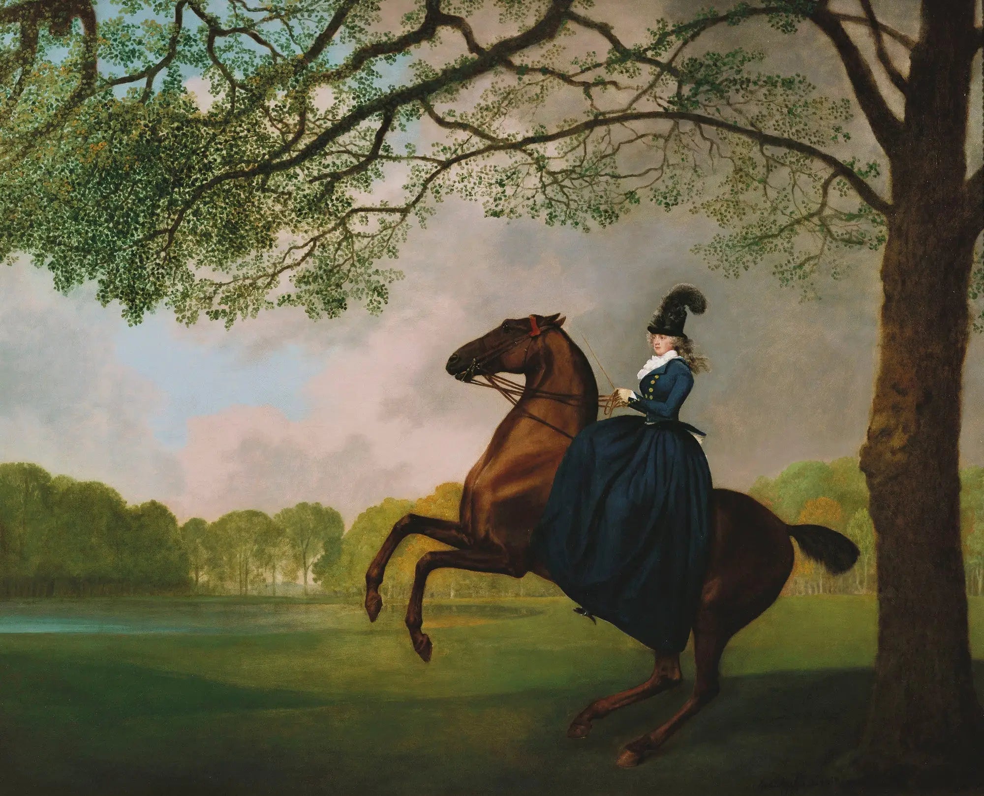 Laetitia Lady Lade (décédée en 1825) - George Stubbs - Alpha Reproduction