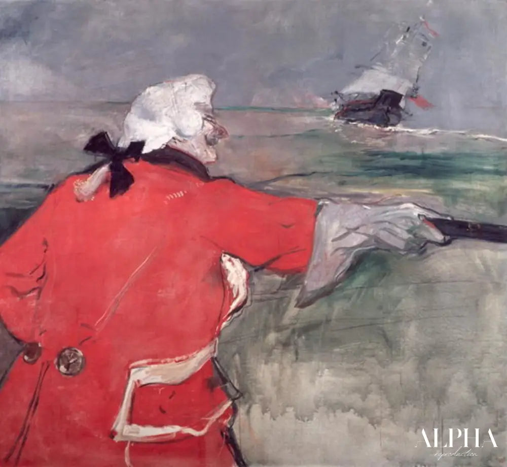 L'Amiral Viaud, ou Paul Viaud en costume d'amiral - Toulouse Lautrec - Reproductions de tableaux et peintures haut de gamme