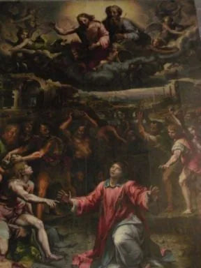 Lapidation de saint Étienne - Giulio Romano