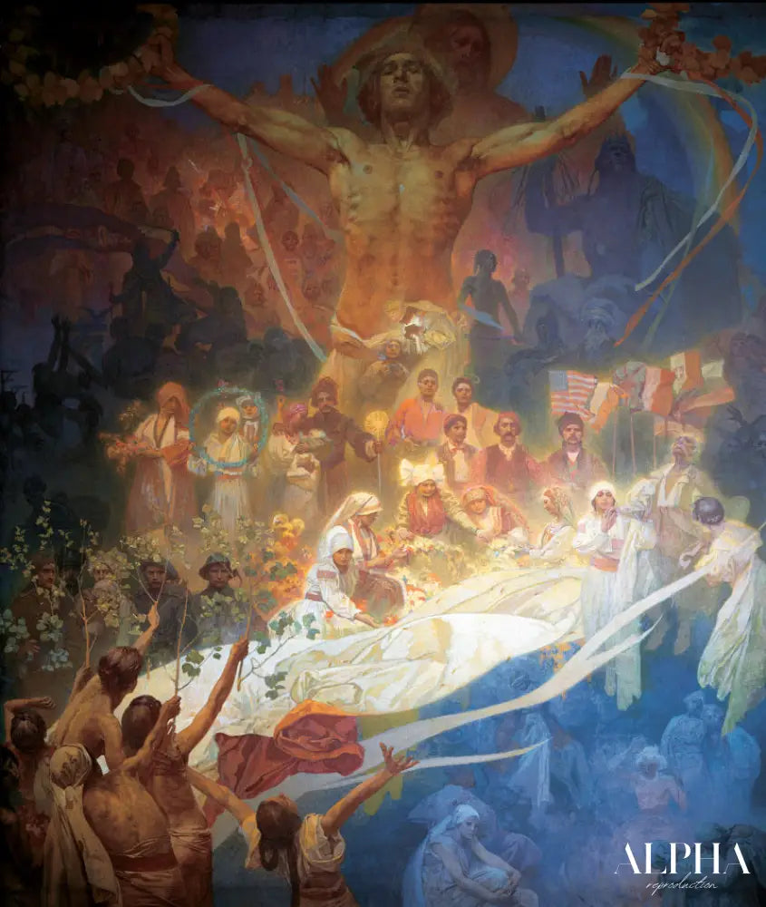 L'Apothéose des Slaves - Mucha - Reproductions de tableaux et peintures haut de gamme