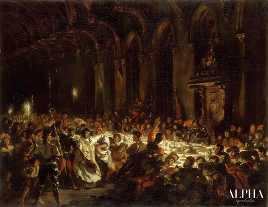 L'assassinat de l'évêque de Liège - Eugène Delacroix - Reproductions de tableaux et peintures haut de gamme