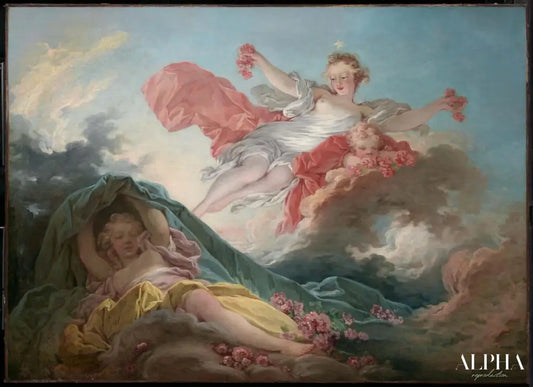 L'aurore triomphant de la nuit - Jean-Honoré Fragonard - Reproductions de tableaux et peintures haut de gamme