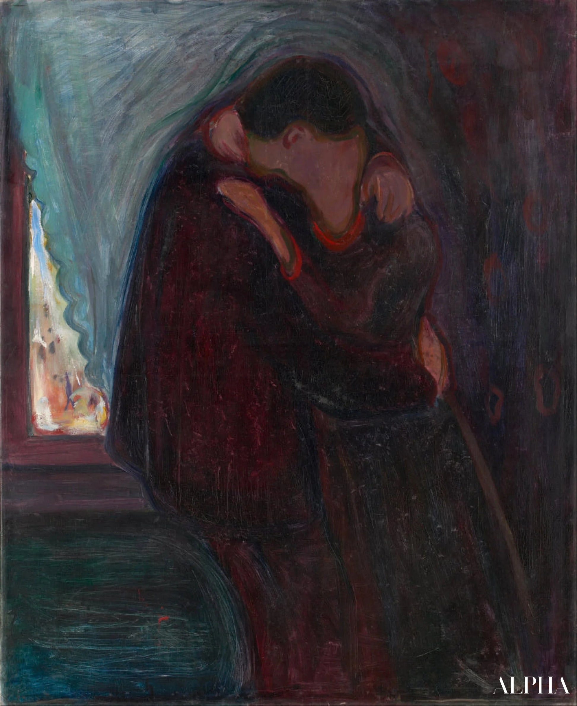 Le Baiser - Edvard Munch - Reproductions de tableaux et peintures haut de gamme