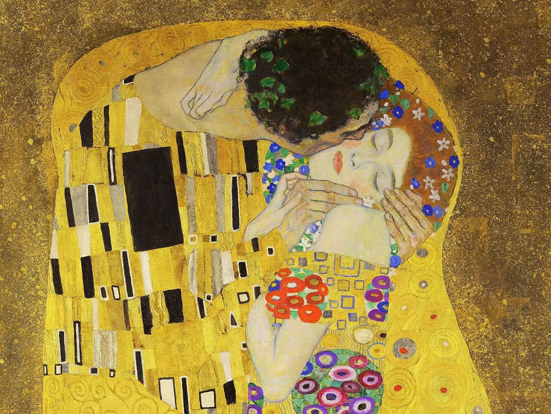 💋 הנשיקה – גוסטב קלימט (פרט) (1907-1908)