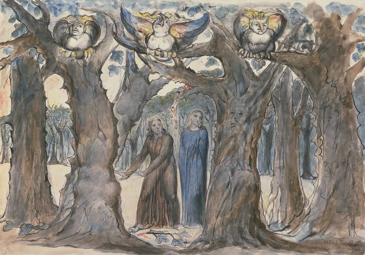 Le Bois des suicidaires: Les Harpies et les Suicides - William Blake - Alpha Reproduction