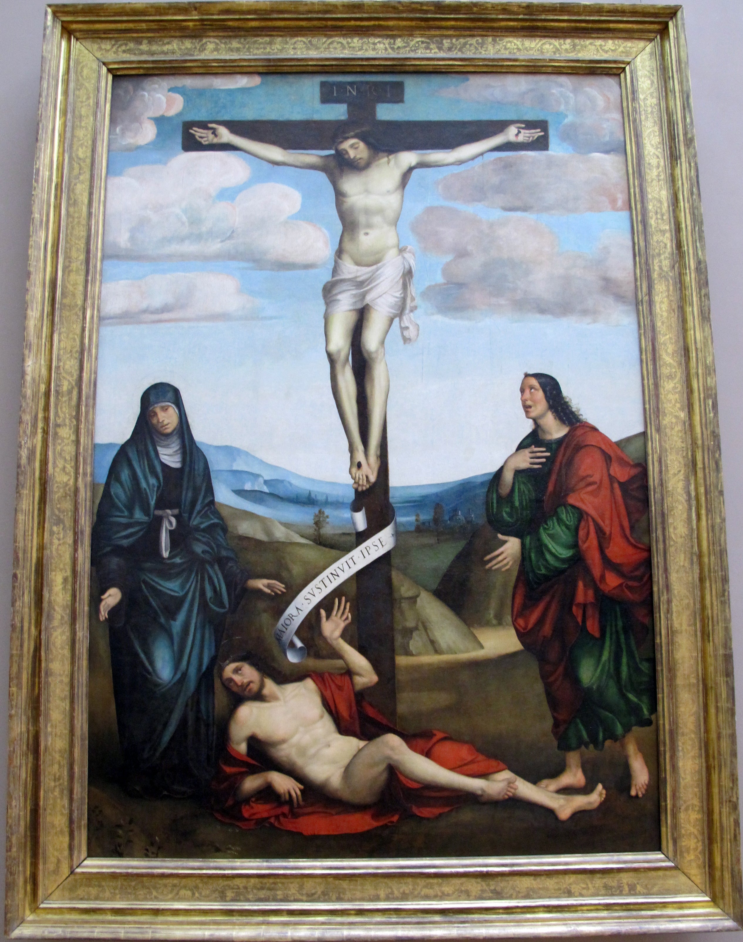 Le Calvaire avec saint Job au pied de la Croix - Francesco Francia - Alpha Reproduction