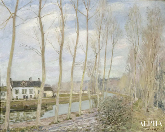 Le canal du Loing - Alfred Sisley - Reproductions de tableaux et peintures haut de gamme