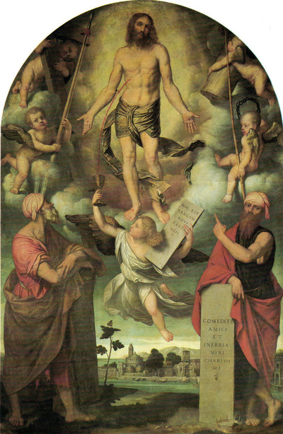 Le Christ en Passion avec Moïse et Salomon - Alessandro Bonvicino - Alpha Reproduction