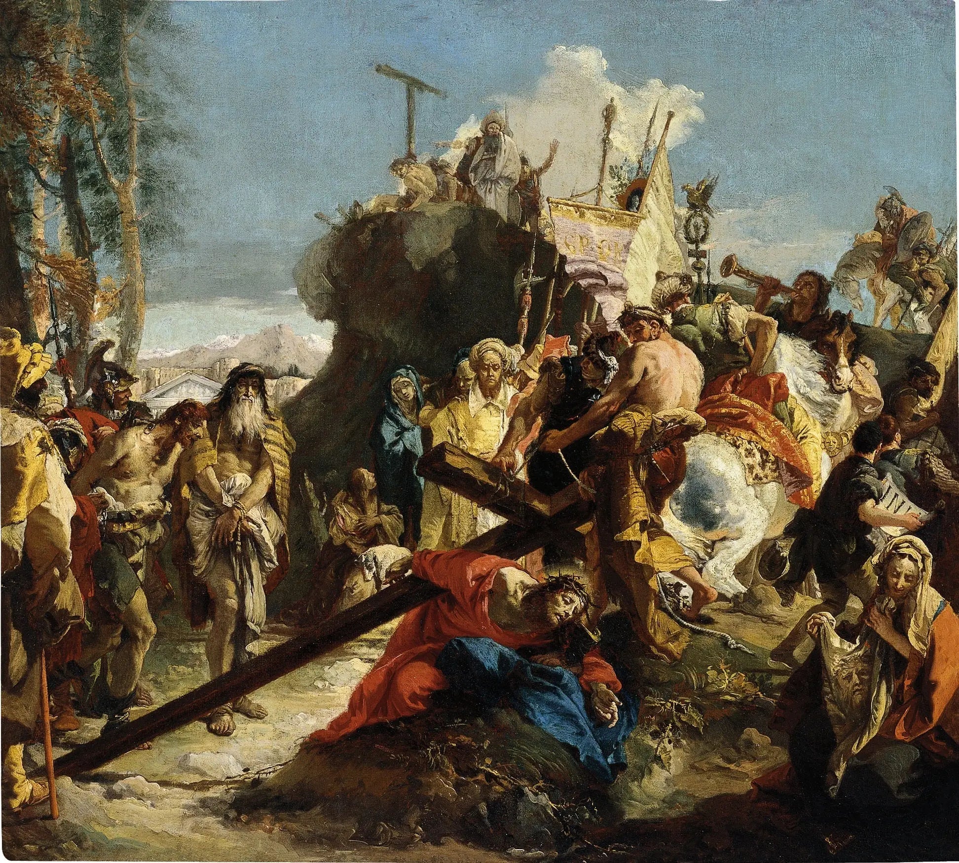 Le Christ sur la route du Calvaire - Giovanni Battista Tiepolo - Alpha Reproduction