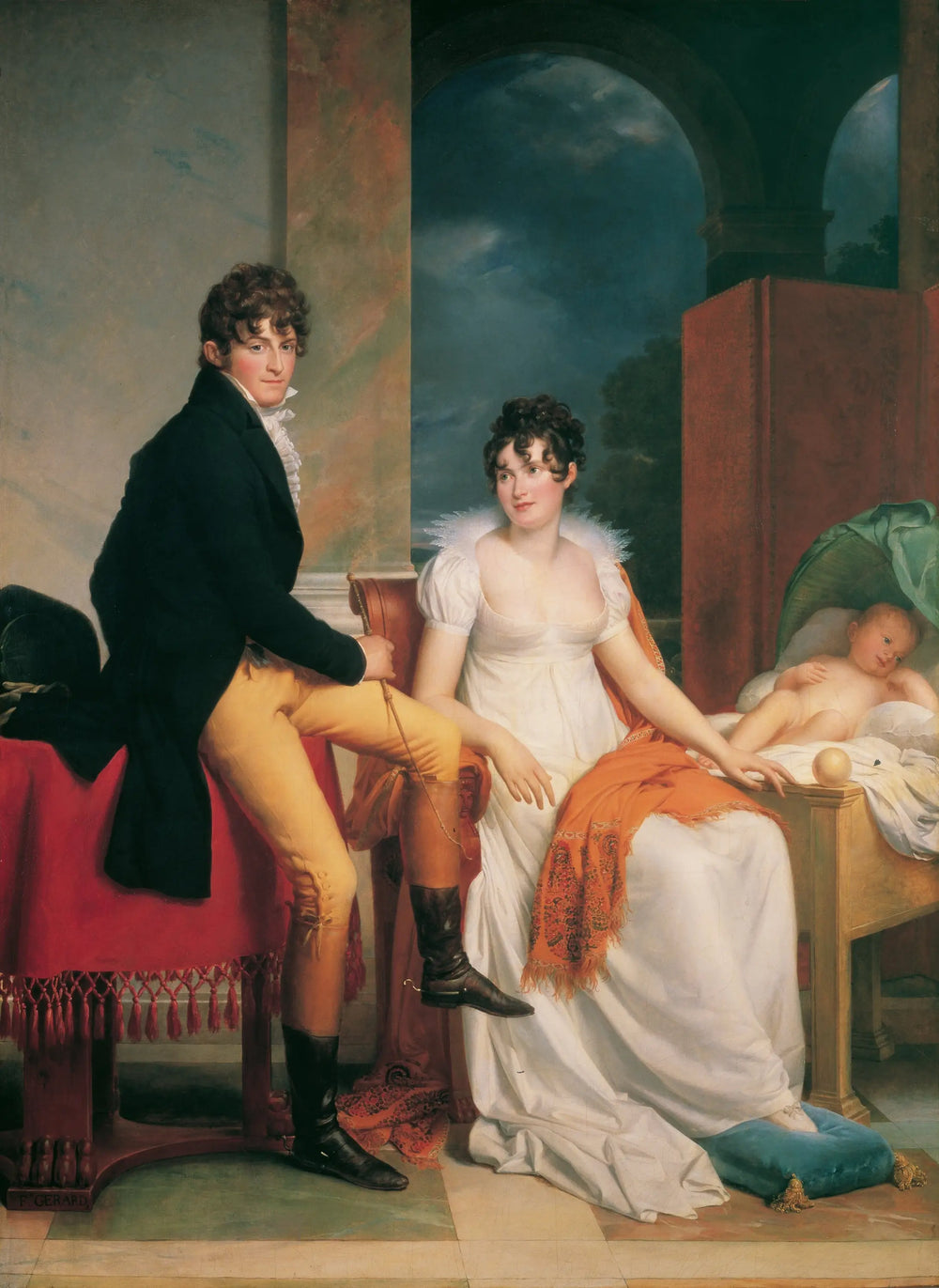 Le comte Moritz Christian von Fries et sa famille - François Gérard - Alpha Reproduction