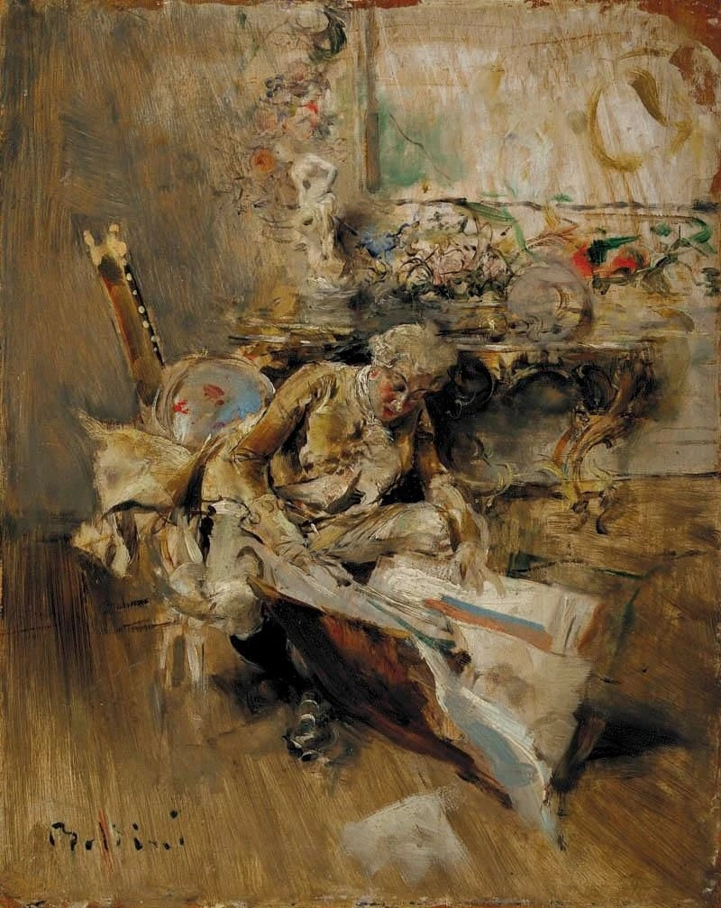 Le connaisseur d’art - Giovanni Boldini - Alpha Reproduction