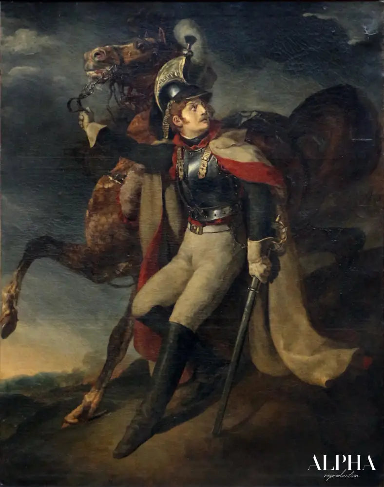 Le Cuirassier blessé - Théodore Géricault - Reproductions de tableaux et peintures haut de gamme