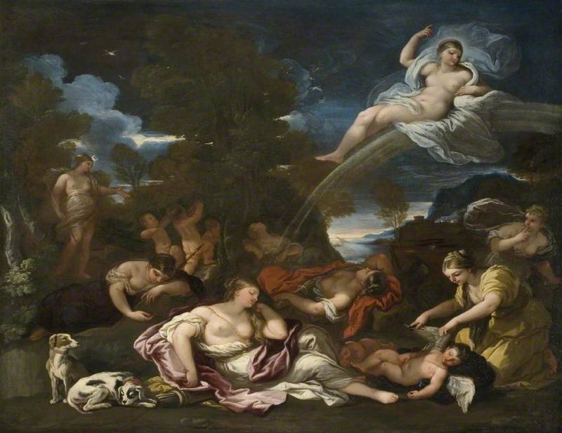 Le désarmement de Cupidon une allégorie de la chasteté - Luca Giordano - Alpha Reproduction
