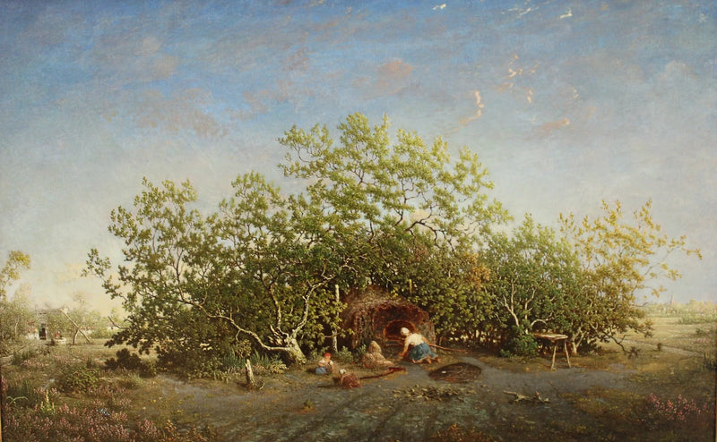Le four communal dans les landes de Gascogne - Théodore Rousseau