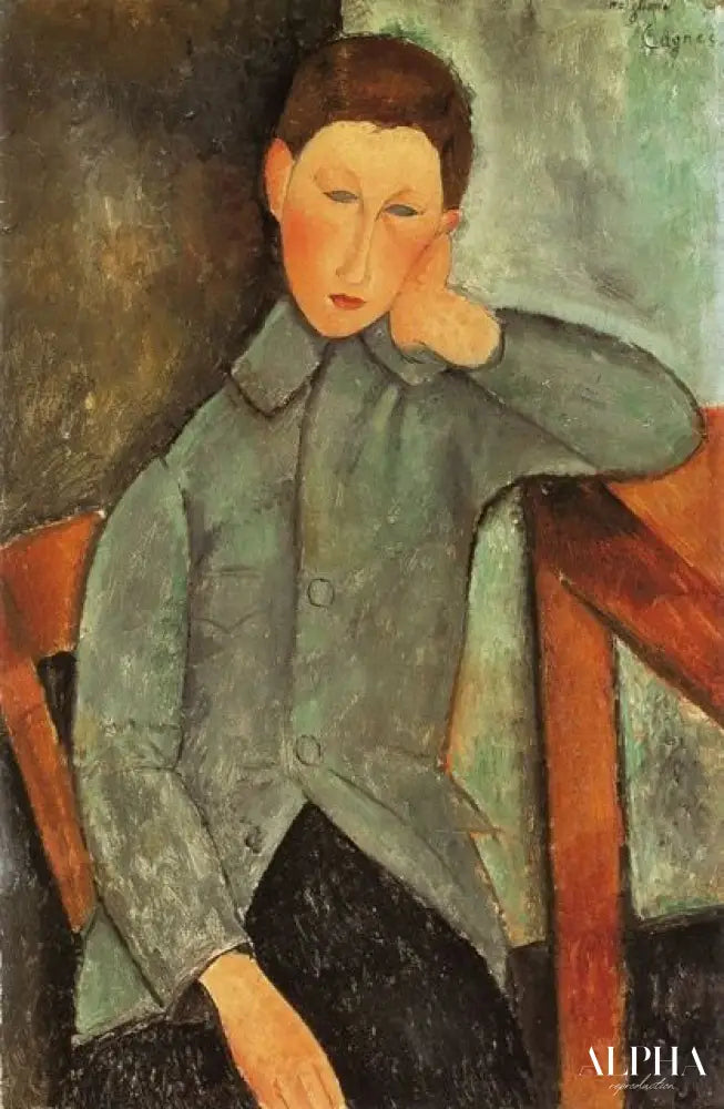 Le garçon - Amedeo Modigliani - Reproductions de tableaux et peintures haut de gamme